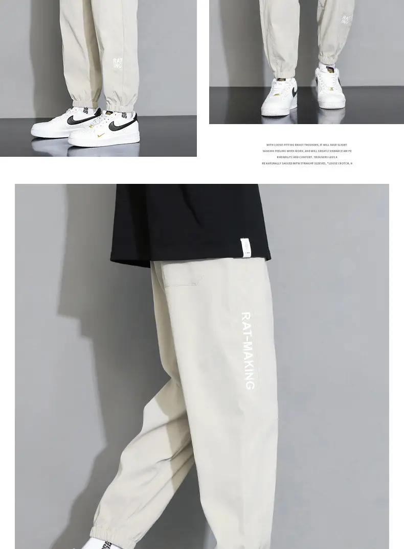 NASA Joint Sweatpants Men Grey Spring Autumn Casual Pants — feature 17