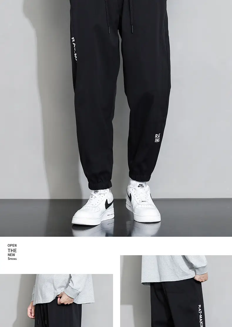 NASA Joint Sweatpants Men Grey Spring Autumn Casual Pants — feature 9