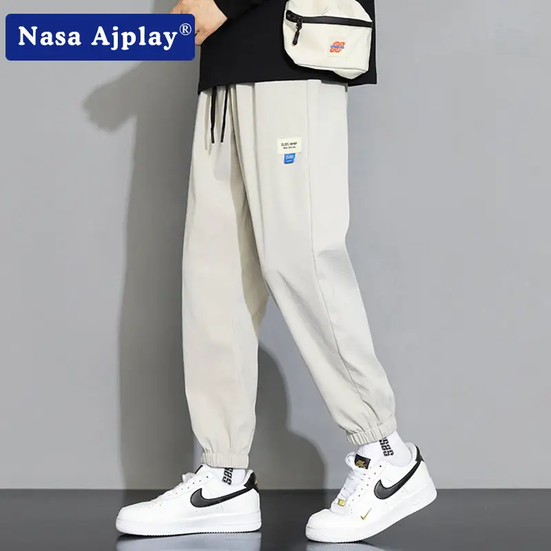 NASA Joint Sweatpants Men Grey Spring Autumn Casual Pants - Image 6