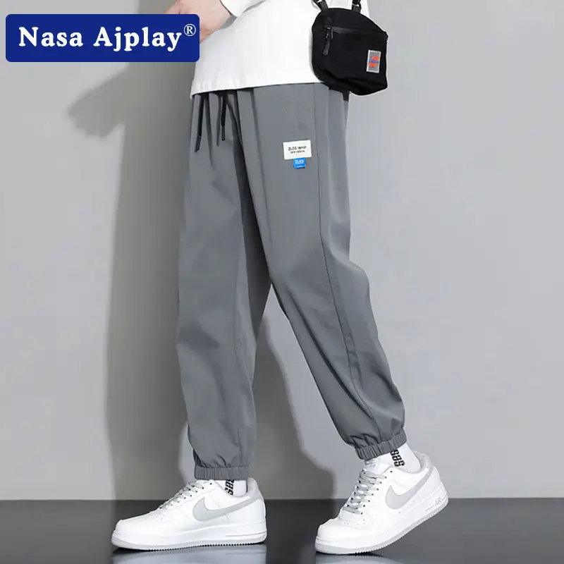 NASA Joint Sweatpants Men Grey Spring Autumn Casual Pants - Image 7