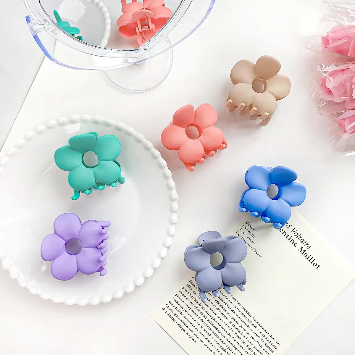 Green Korean Style Hair Grab Clip for Girls - Image 11