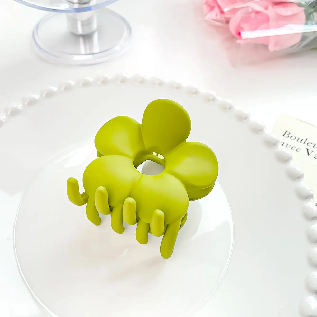 Green Korean Style Hair Grab Clip for Girls - Image 7