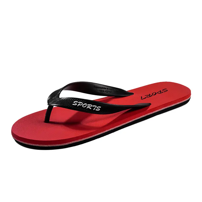 Men's Green Sports Flip Flops Summer Beach Wear