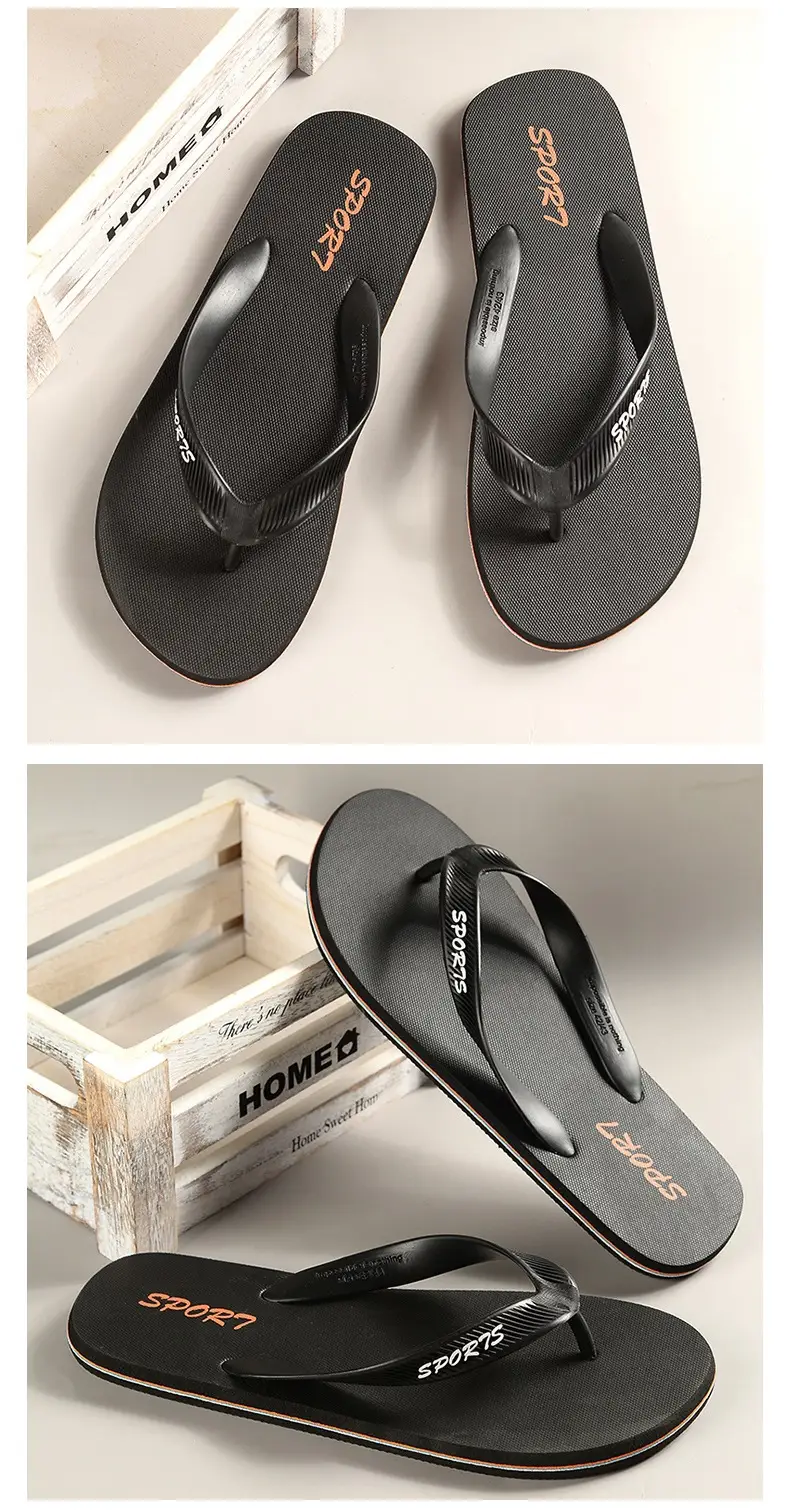 Men's Green Sports Flip Flops Summer Beach Wear — feature 10