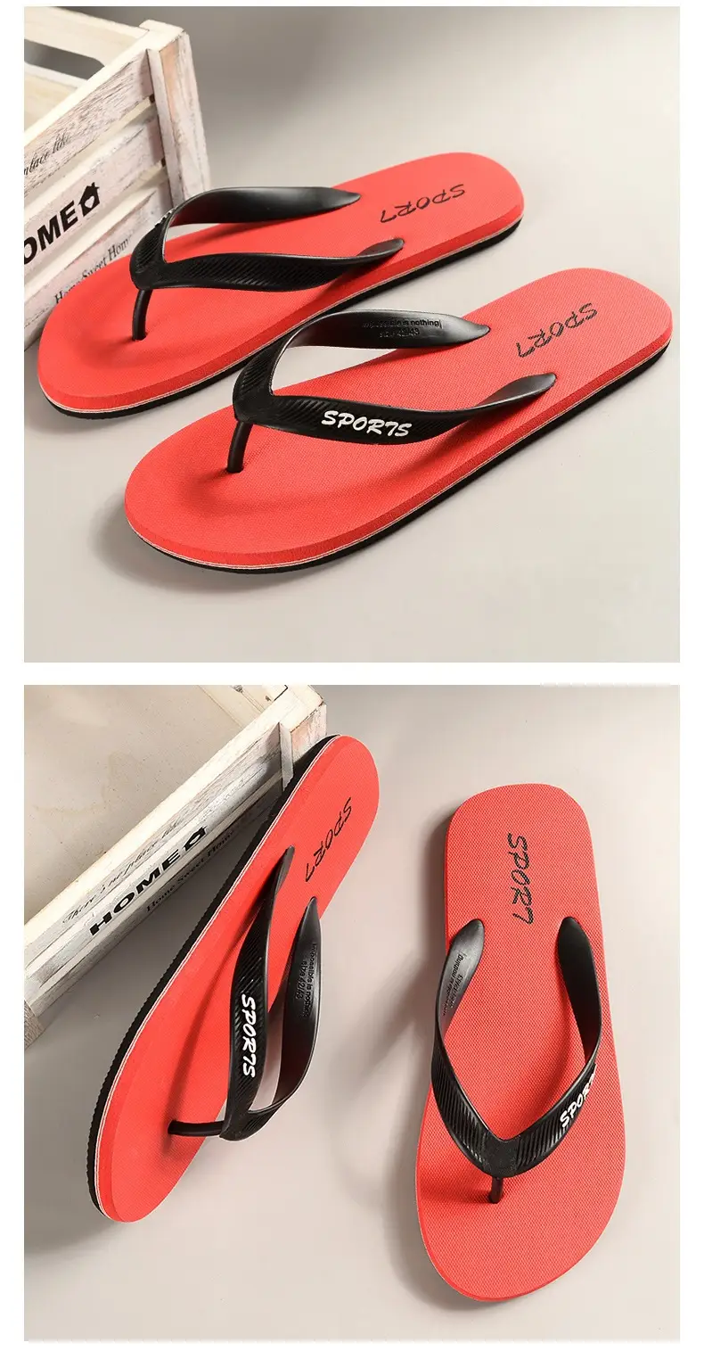 Men's Green Sports Flip Flops Summer Beach Wear — feature 9