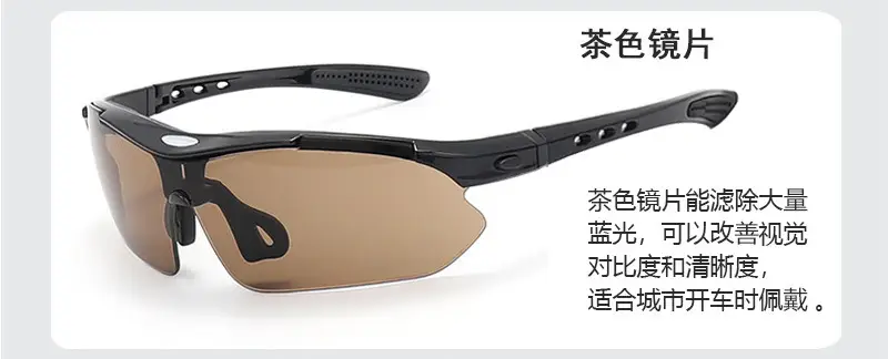 UV400 Tactical Sunglasses Black Anti-Wind Night Vision — feature 12
