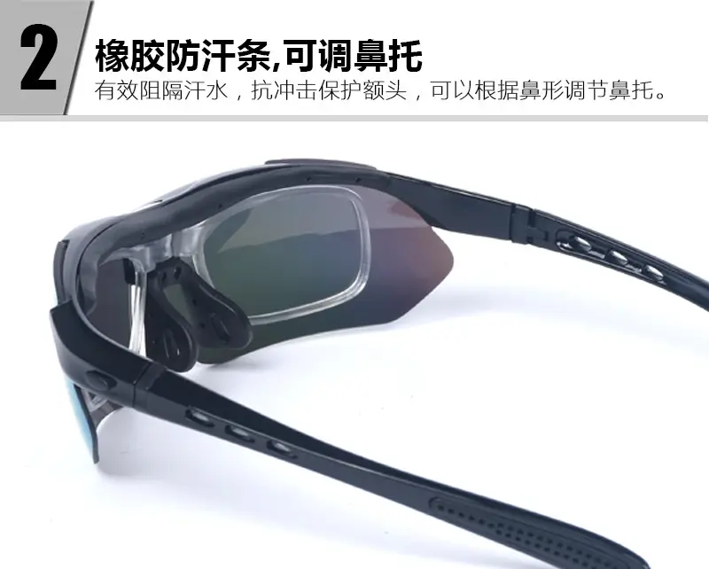 UV400 Tactical Sunglasses Black Anti-Wind Night Vision — feature 14
