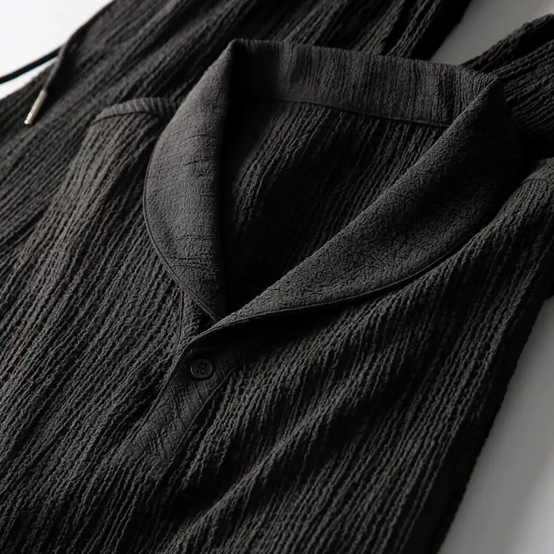 Men Black Thin Cross-Border Casual Suit 2024 - Image 6