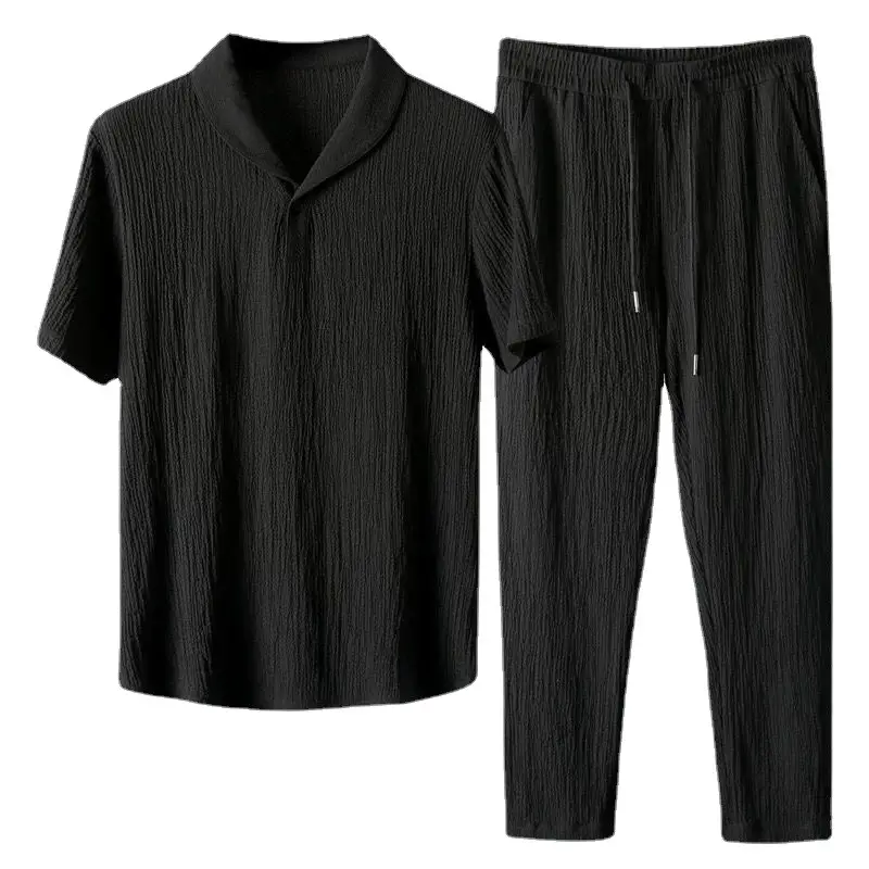 Men Black Thin Cross-Border Casual Suit 2024 - Image 7