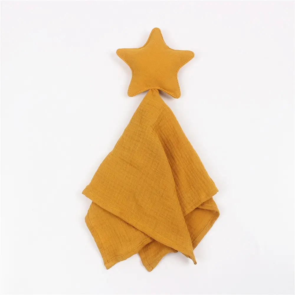 Gray Star Moon Baby Towel Cotton Blanket - Image 14