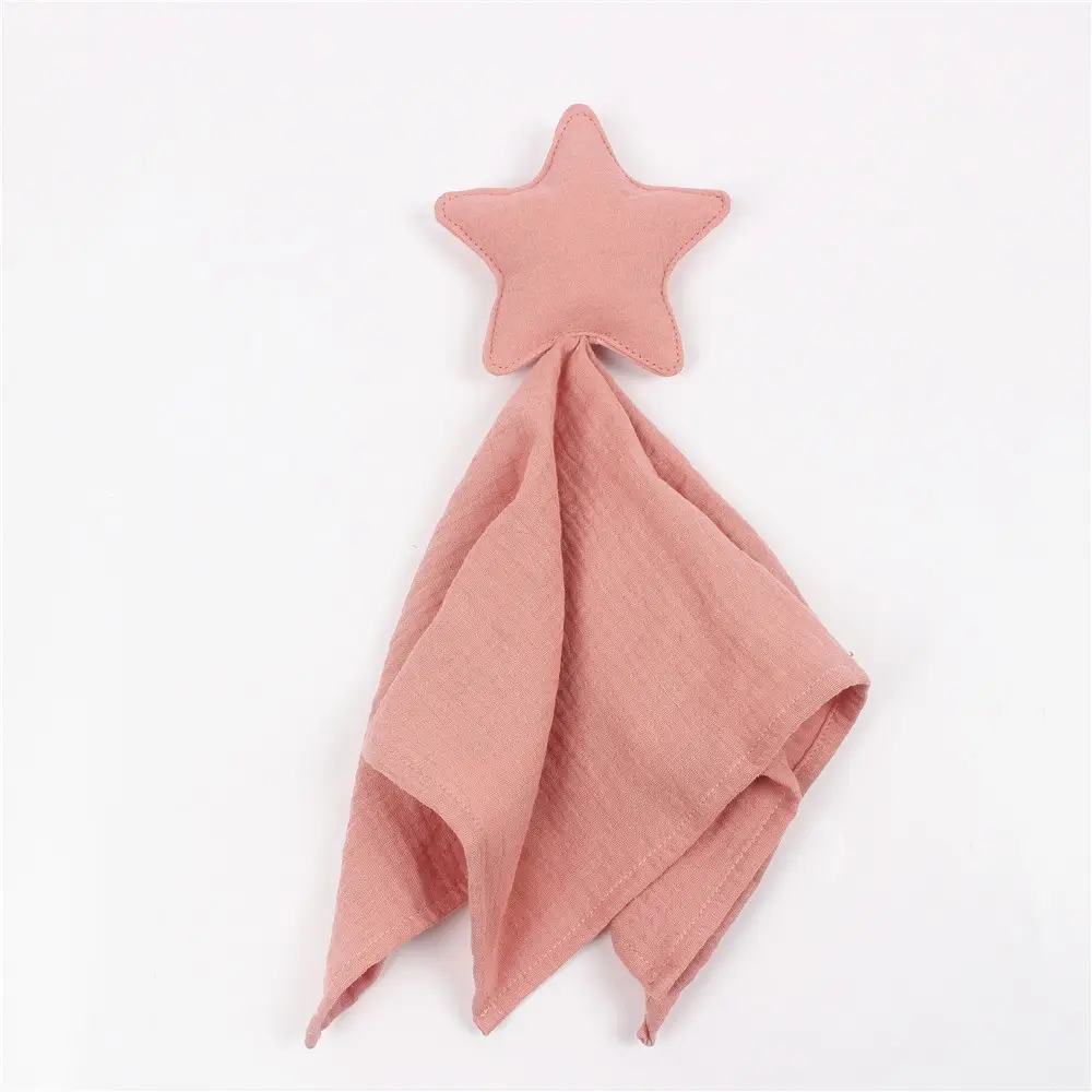 Gray Star Moon Baby Towel Cotton Blanket - Image 2