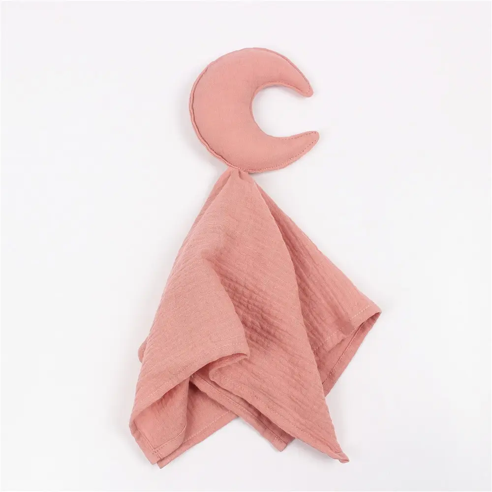 Gray Star Moon Baby Towel Cotton Blanket - Image 7