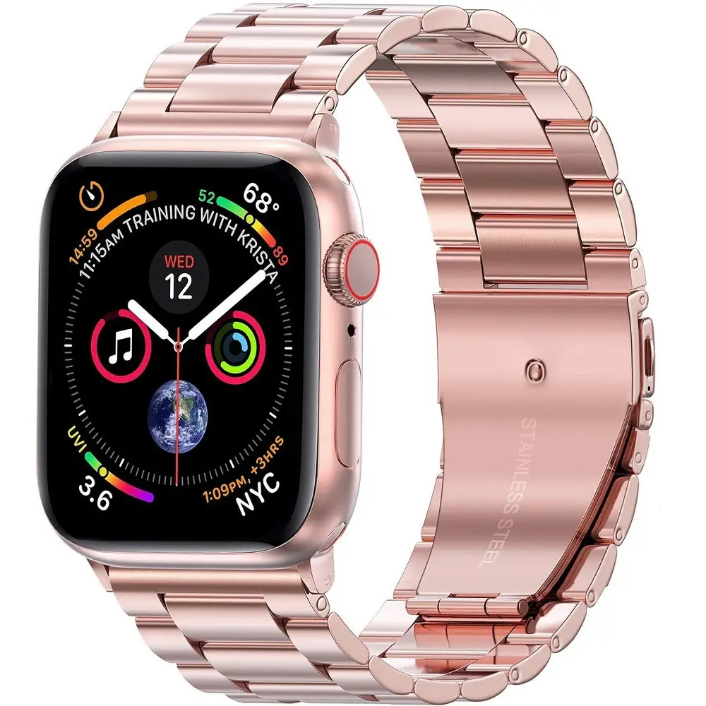 Apple Watch Stainless Steel Strap S8 Metal Band - Image 3