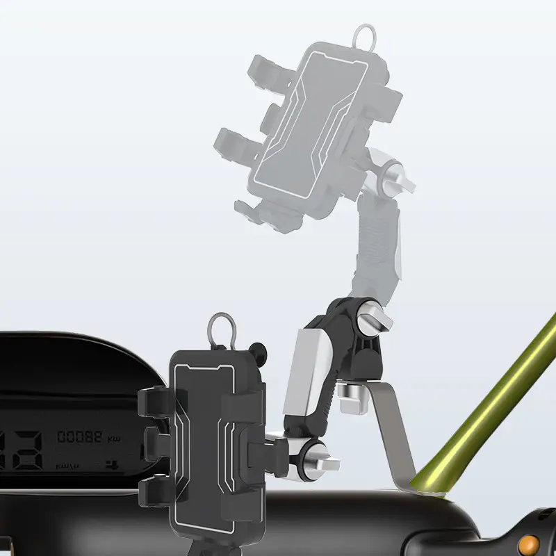 Cross-Border Motorcycle Phone Holder with 4-Way Buckle