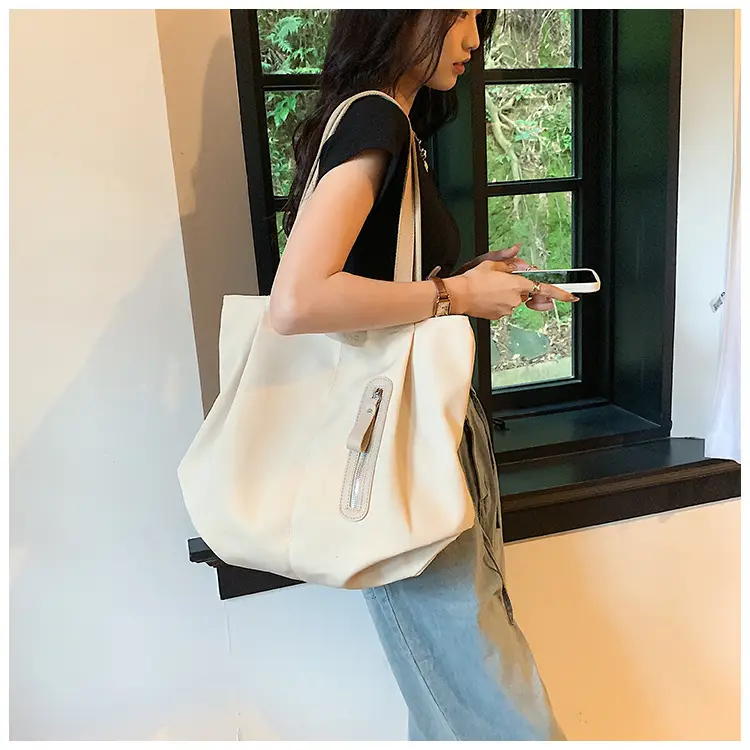 Women Canvas Shoulder Bag Large Capacity Summer 2026 — feature 24