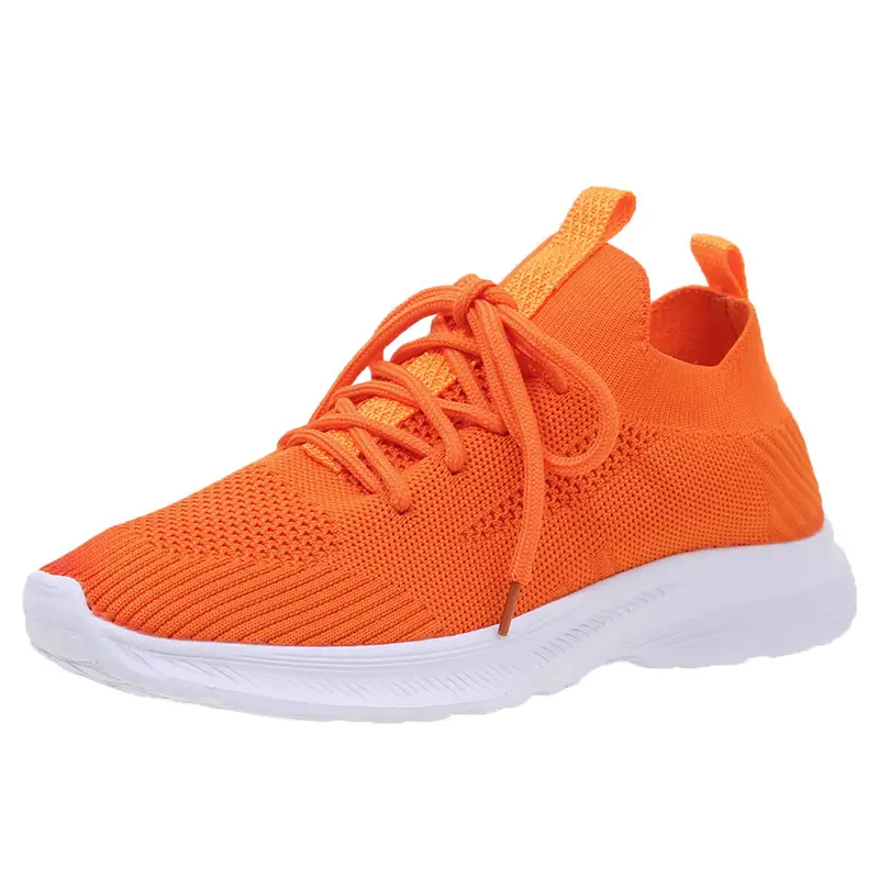 New Spring and Autumn Foreign Trade Women's Shoes Breathable Lovers Women's Casual Shoes Large Size Sports Shoes All-match Flying Woven Shoes Wholesale