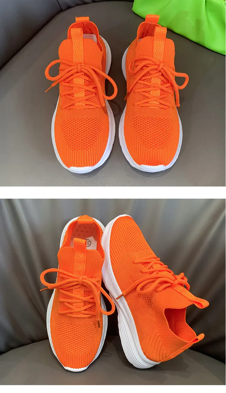 New Spring and Autumn Foreign Trade Women's Shoes Breathable Lovers Women's Casual Shoes Large Size Sports Shoes All-match Flying Woven Shoes Wholesale — feature 10