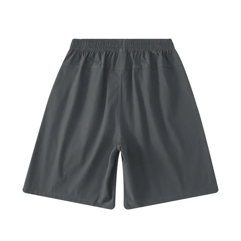 Men's Grey Teflon Shorts with Drawstring - Image 14