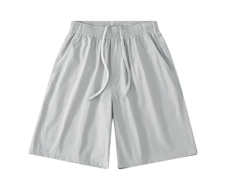 Men's Grey Teflon Shorts with Drawstring — feature 14