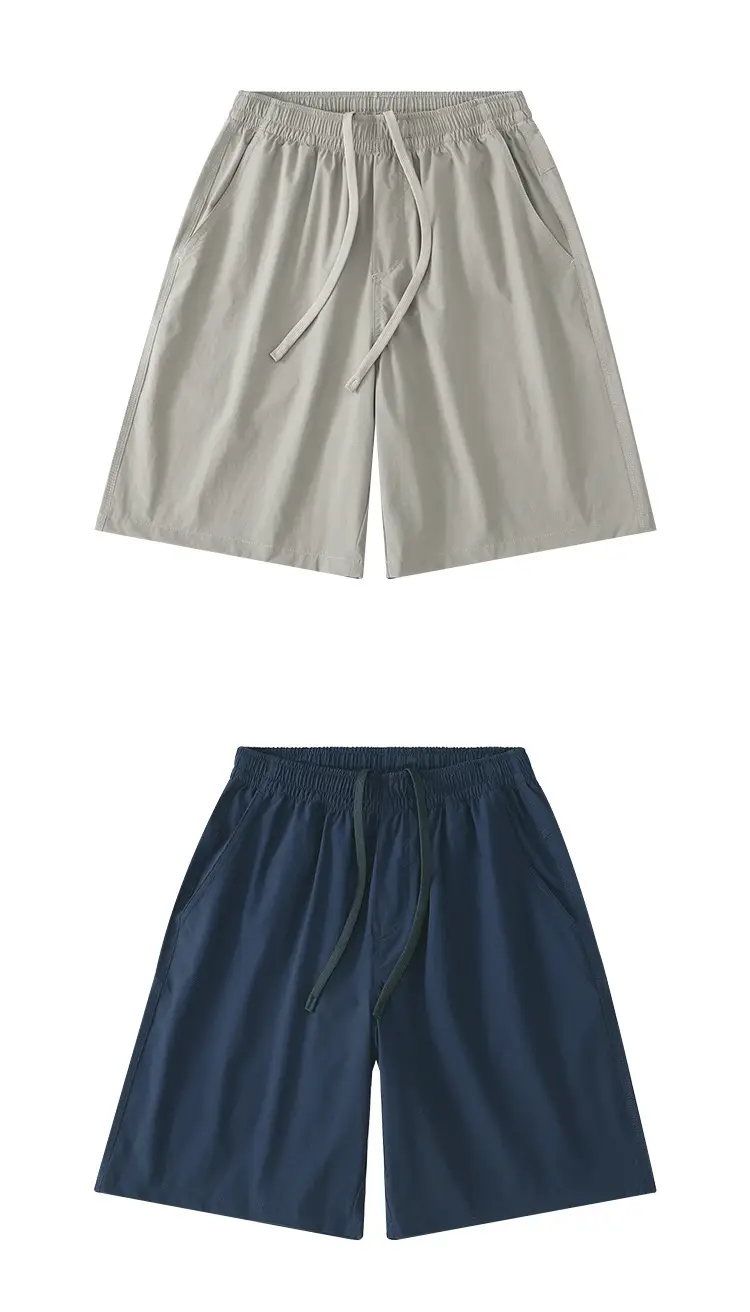 Men's Grey Teflon Shorts with Drawstring — feature 15