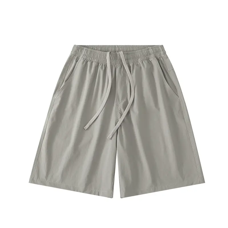 Men's Grey Teflon Shorts with Drawstring - Image 2
