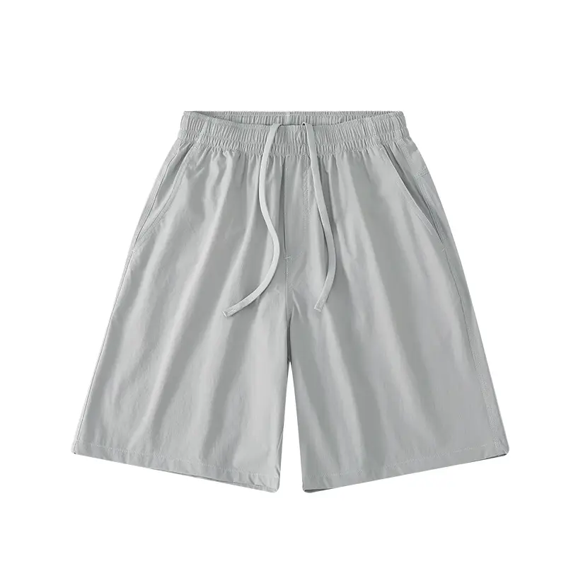 Men's Grey Teflon Shorts with Drawstring - Image 5