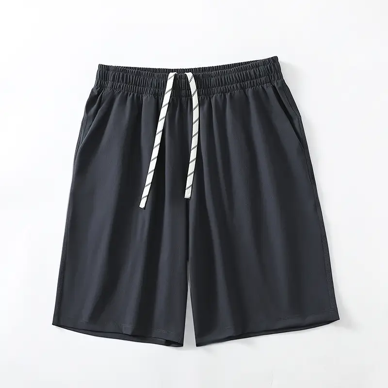 Men's Grey Teflon Shorts with Drawstring - Image 7
