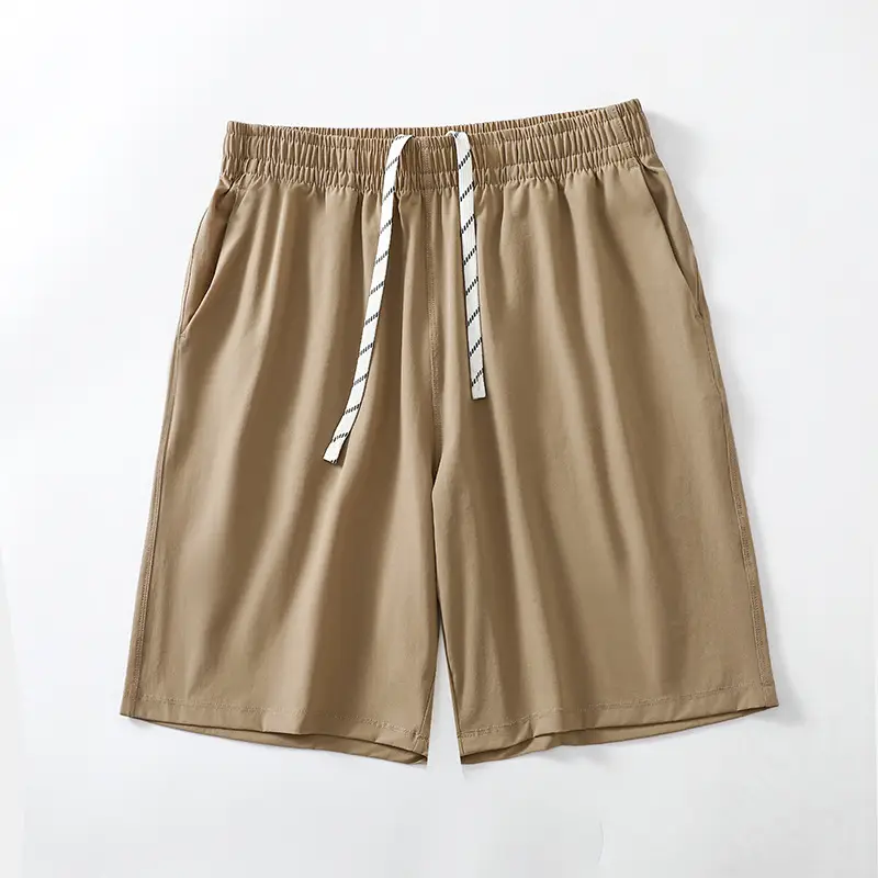 Men's Grey Teflon Shorts with Drawstring - Image 9