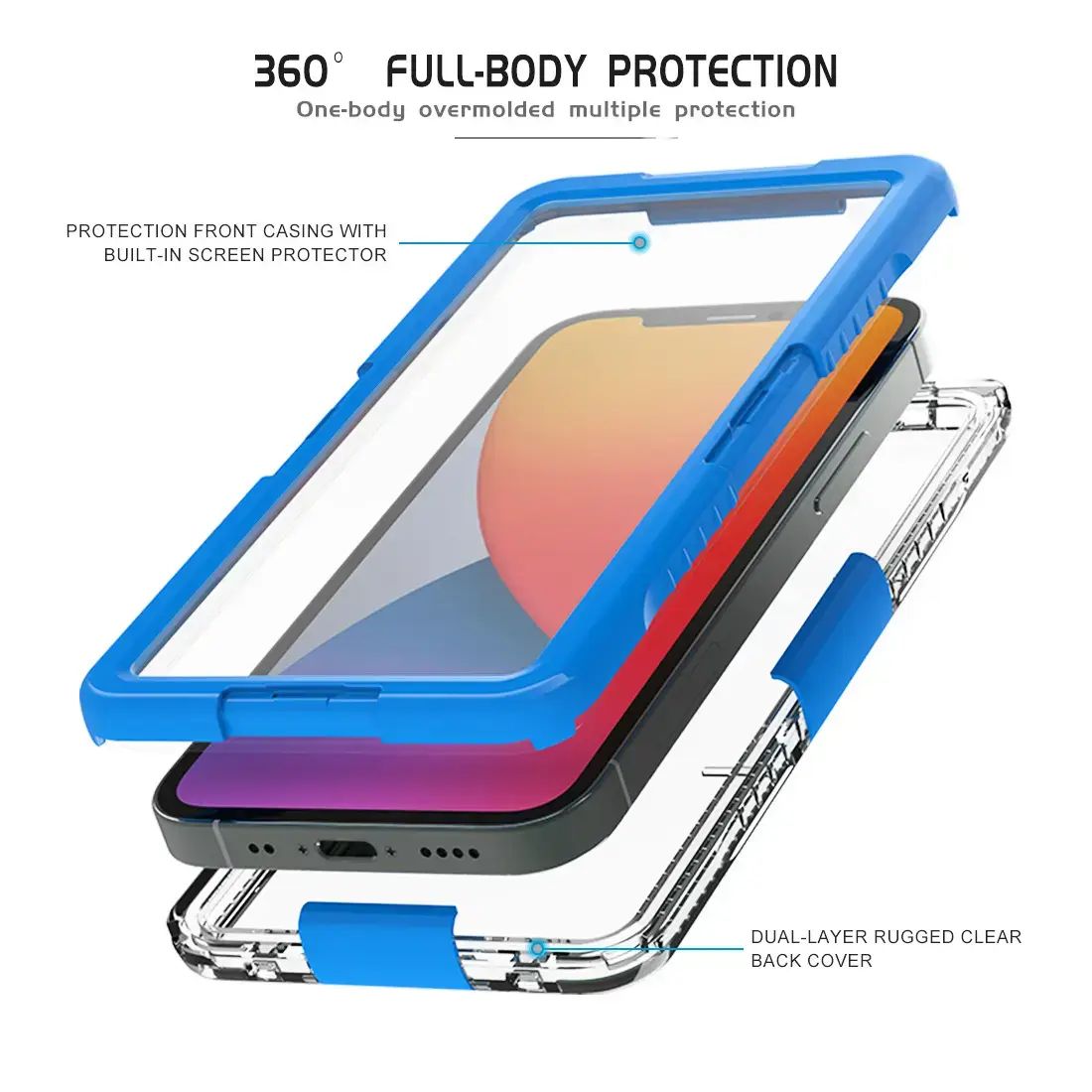 OPPO Find X5 Pro Waterproof Shell with Clear Back