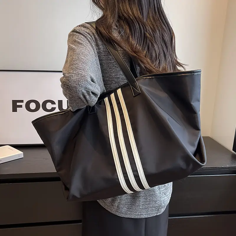 Women's Black Oxford Cloth Shoulder Bag Large Capacity 2023 - Image 3