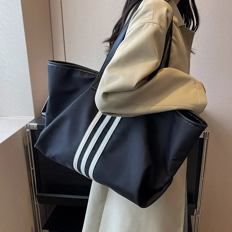 Women's Black Oxford Cloth Shoulder Bag Large Capacity 2023 - Image 5