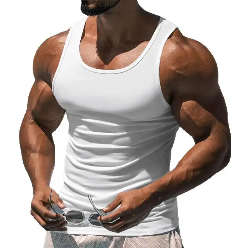 2025 Summer Fitness Vest for Men Black Thin Racer - Image 10