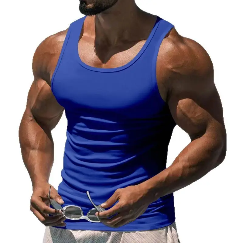 2025 Summer Fitness Vest for Men Black Thin Racer - Image 12