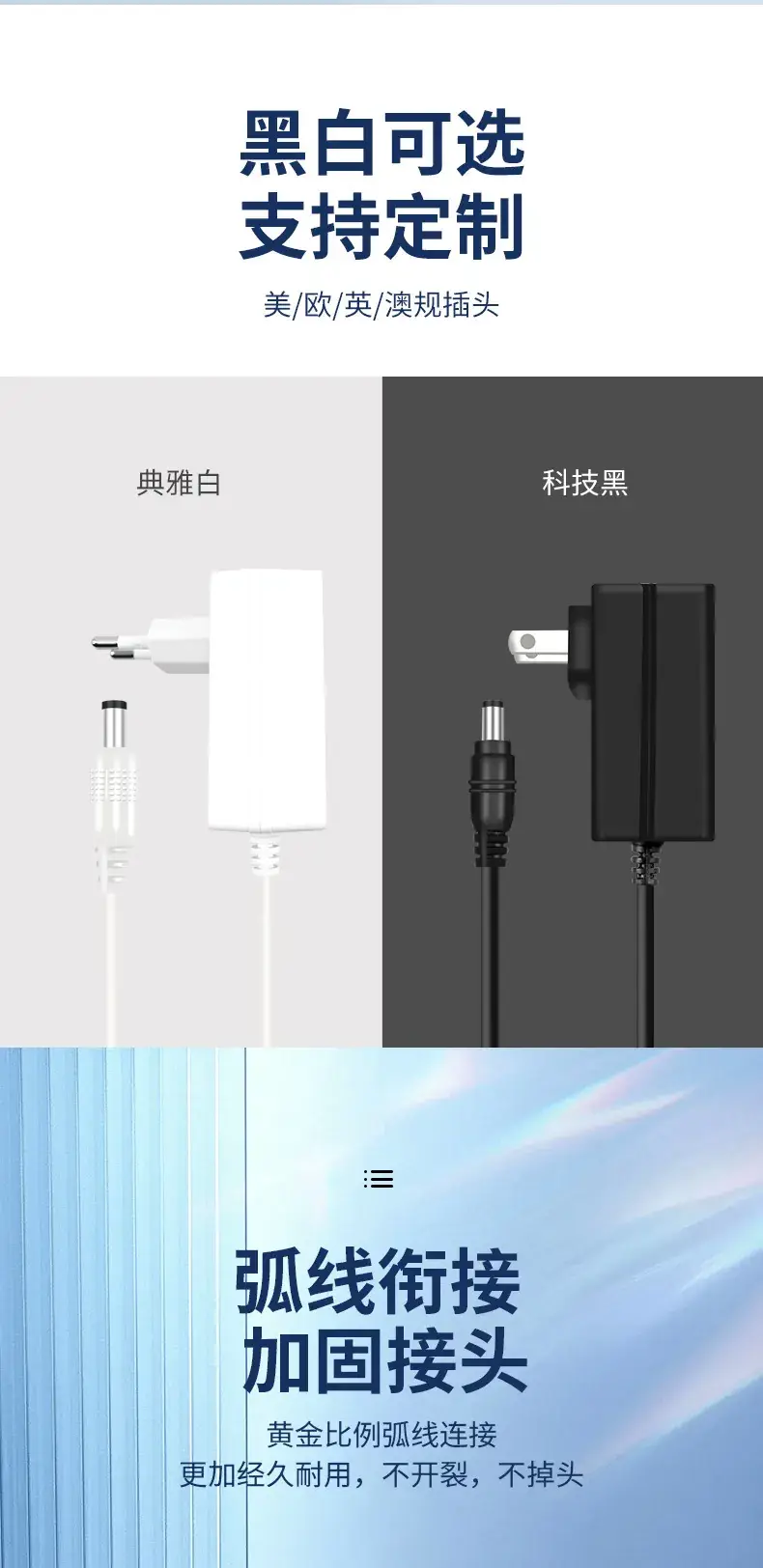 12V1A Power Adapter White American European Standard — feature 6