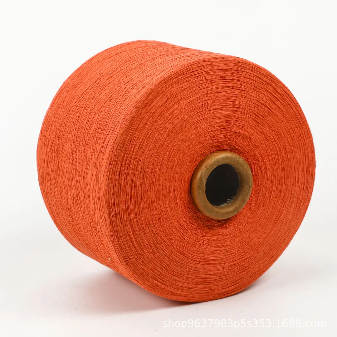 Factory recycled cotton yarn polyester cotton yarn strand orange camel purple 1 to 32 color spinning air spinning cotton