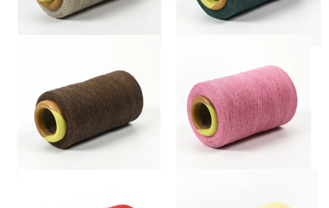 Factory recycled cotton yarn polyester cotton yarn strand orange camel purple 1 to 32 color spinning air spinning cotton — feature 11