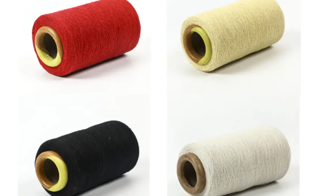 Factory recycled cotton yarn polyester cotton yarn strand orange camel purple 1 to 32 color spinning air spinning cotton — feature 12