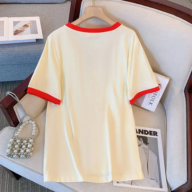 Women's V-Neck Trans Form Cotton Top Summer 2024 - Image 6