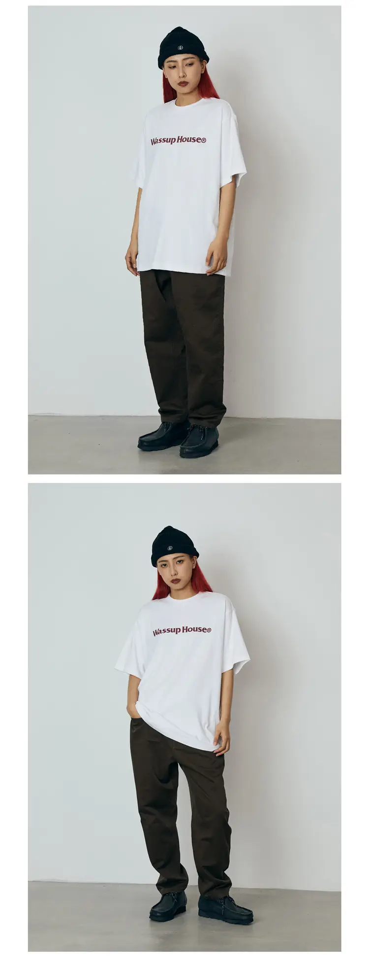Wassup House Logo Printed Black T-Shirt Large — feature 20