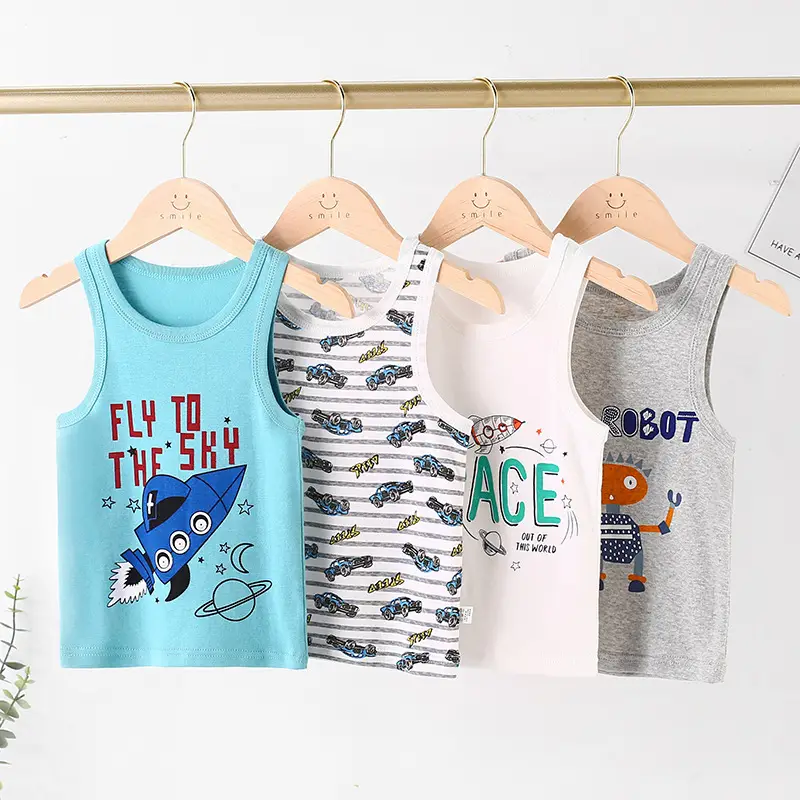 Girls Cotton Sling Vest I-Shape Summer New Baby - Image 36