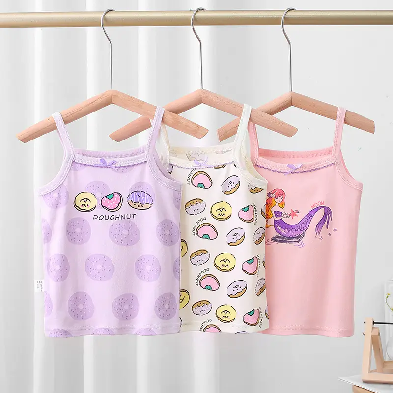 Girls Cotton Sling Vest I-Shape Summer New Baby - Image 37
