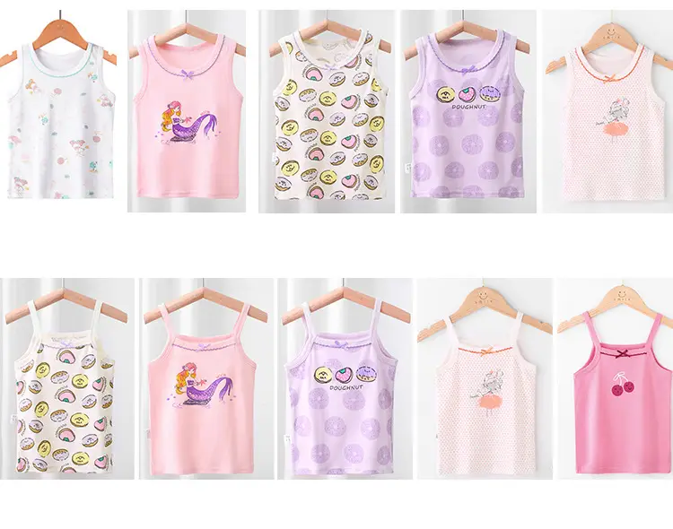 Girls Cotton Sling Vest I-Shape Summer New Baby — feature 28