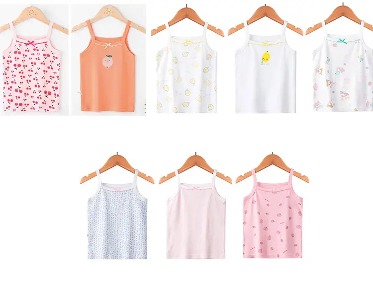 Girls Cotton Sling Vest I-Shape Summer New Baby — feature 29