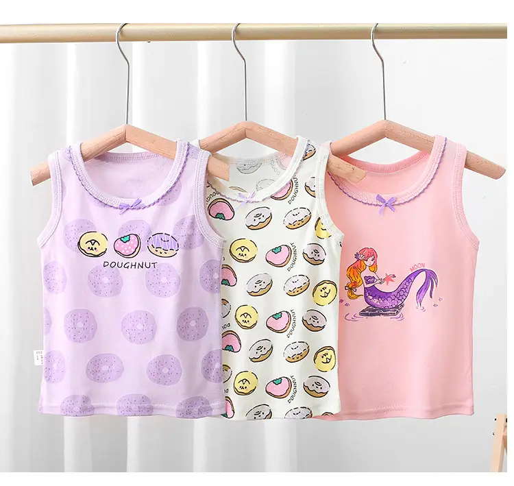 Girls Cotton Sling Vest I-Shape Summer New Baby — feature 35