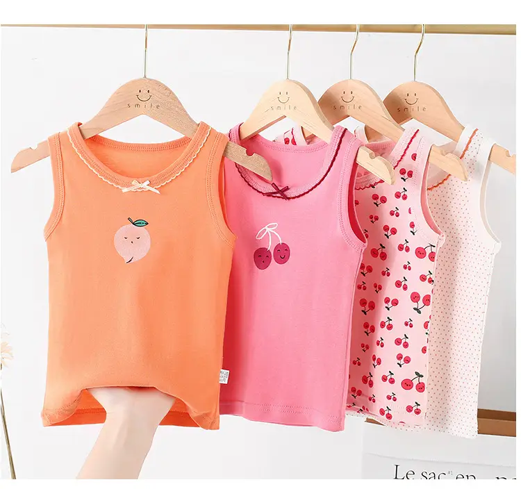 Girls Cotton Sling Vest I-Shape Summer New Baby — feature 37