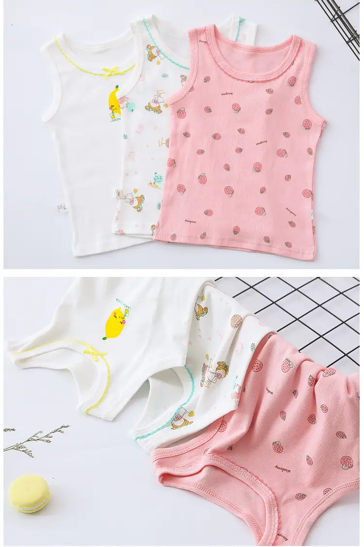 Girls Cotton Sling Vest I-Shape Summer New Baby — feature 39