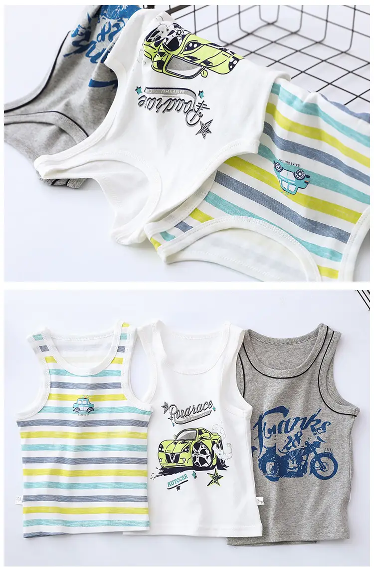 Girls Cotton Sling Vest I-Shape Summer New Baby — feature 43