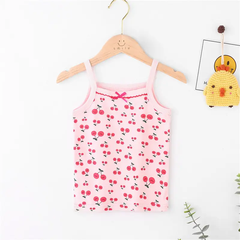 Girls Cotton Sling Vest I-Shape Summer New Baby - Image 12