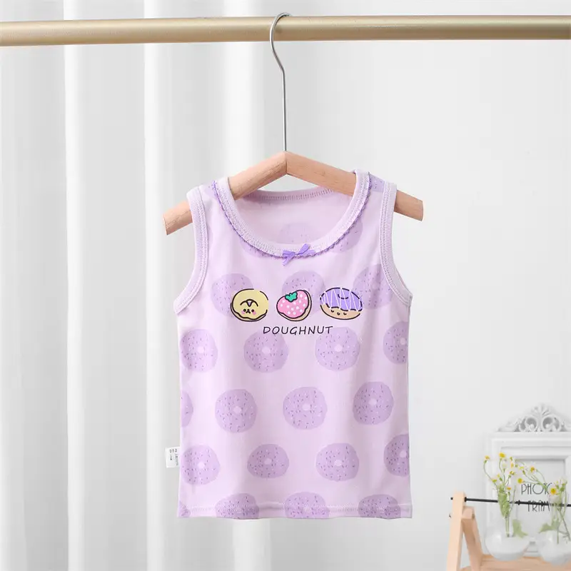 Girls Cotton Sling Vest I-Shape Summer New Baby - Image 14