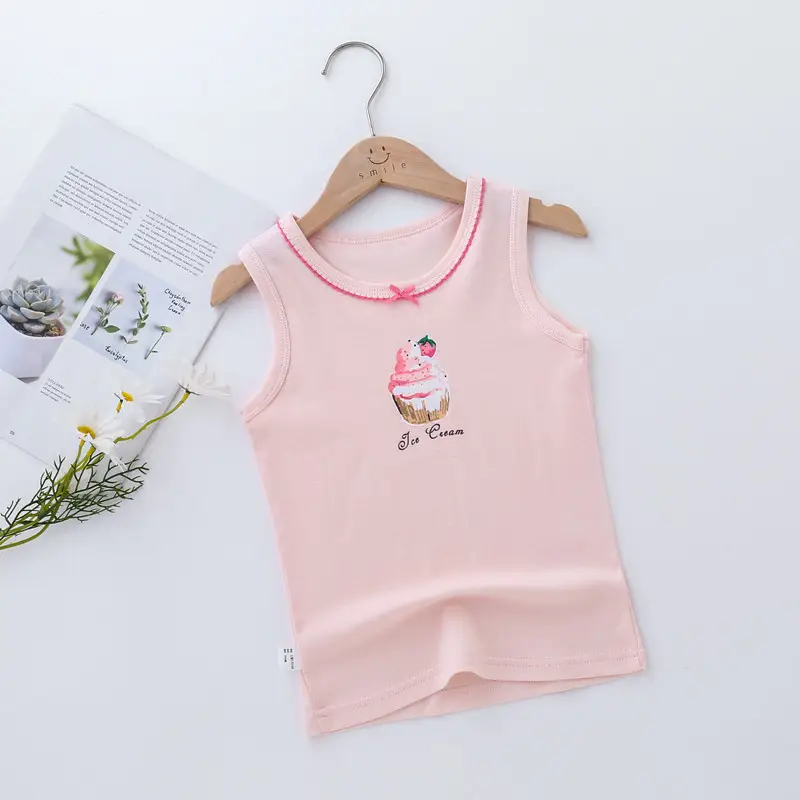 Girls Cotton Sling Vest I-Shape Summer New Baby - Image 16
